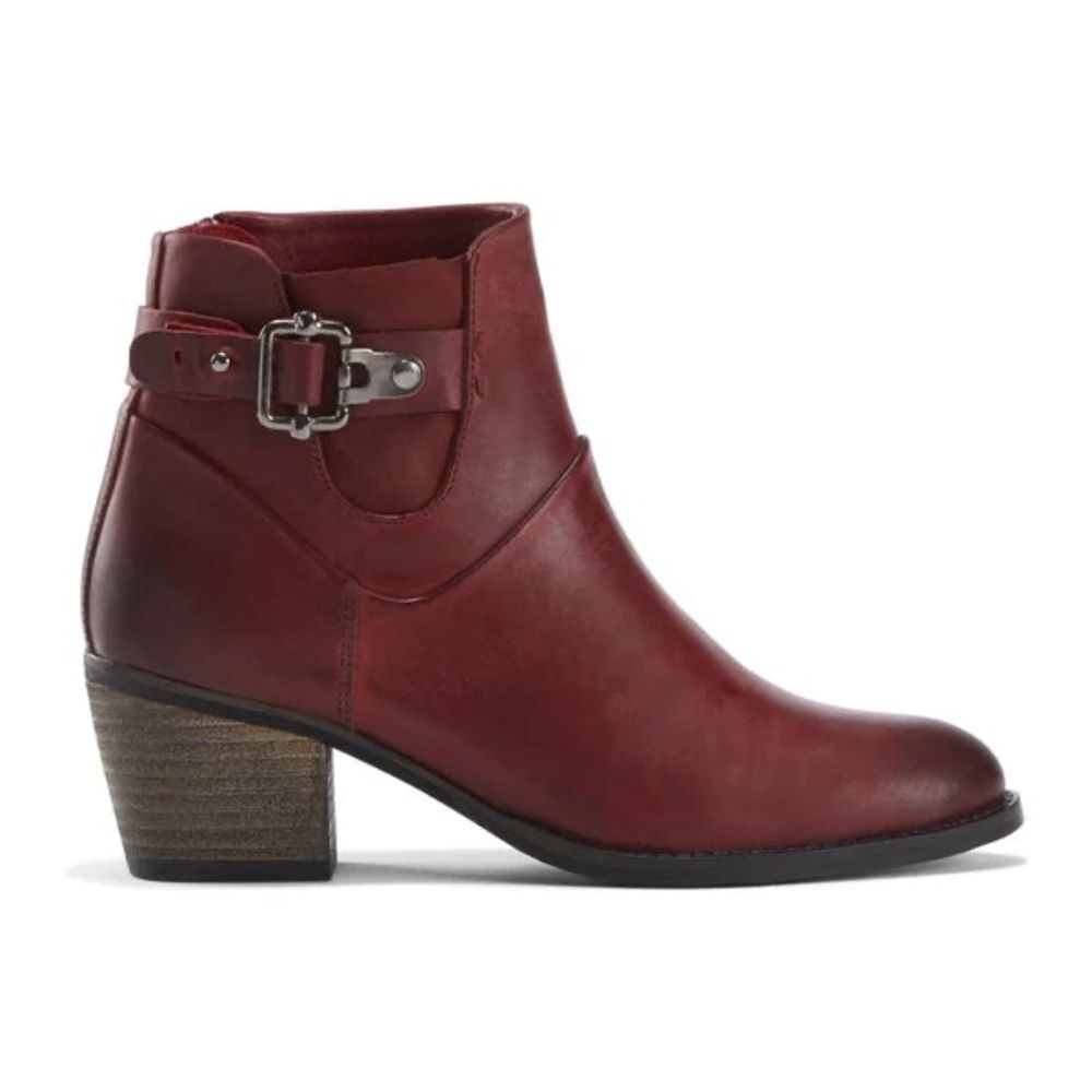 Earth West Riverton Red Burgundy Ankle Boots size 11